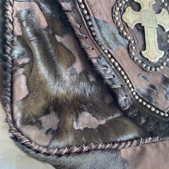 Jose Luis Calf Hair Leather German Silver Bag - Picture 4 of 15